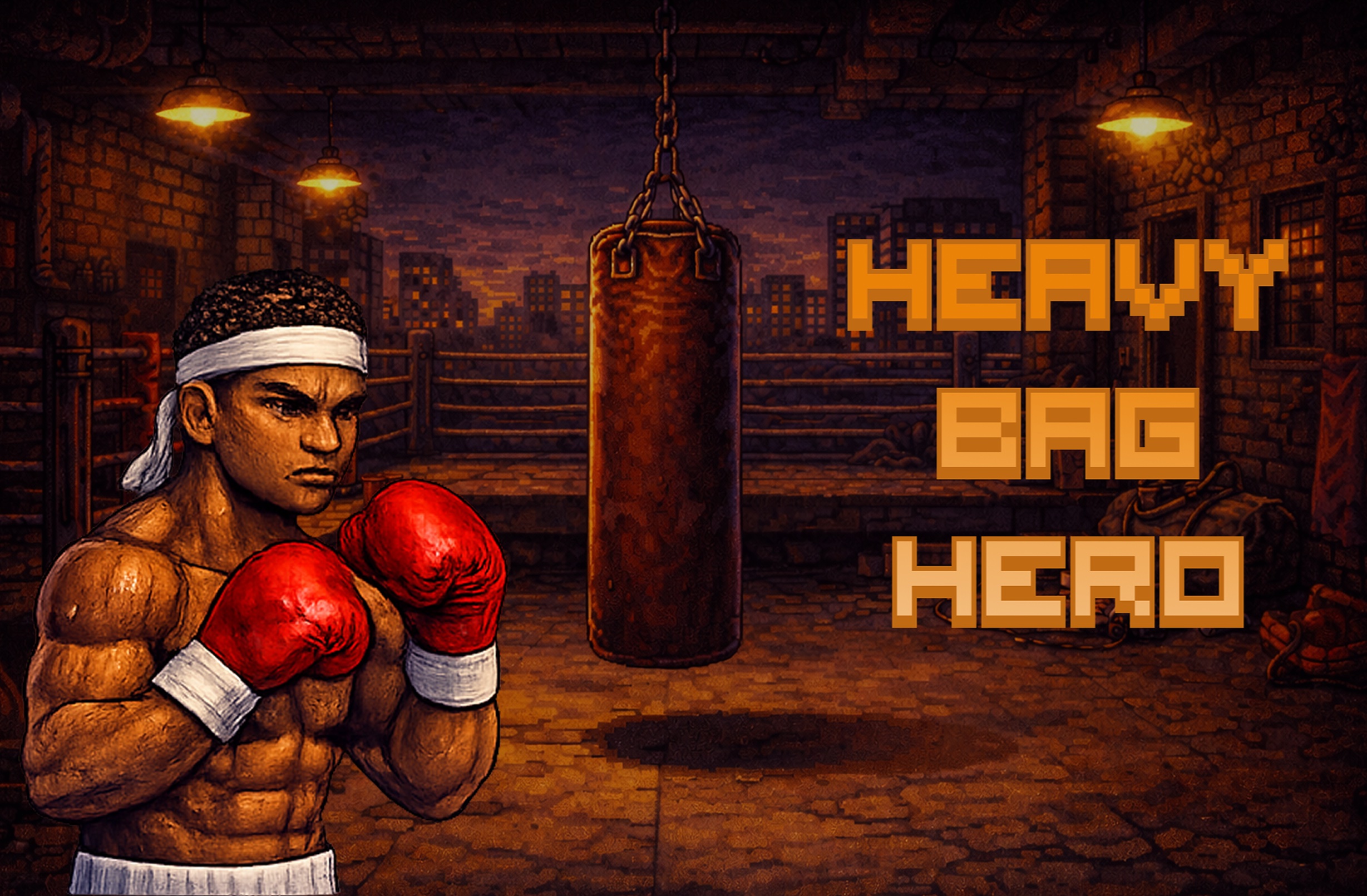 Heavy Bag Hero boxing game scene